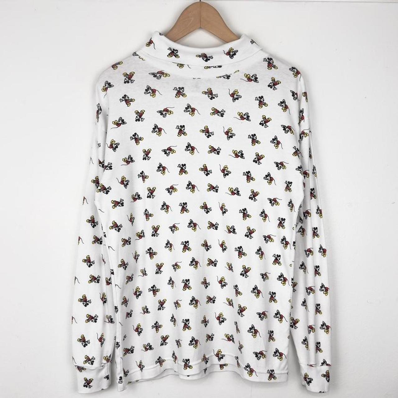 Vintage Mickey Mouse 90s Roll Neck Long Sleeve (M)
