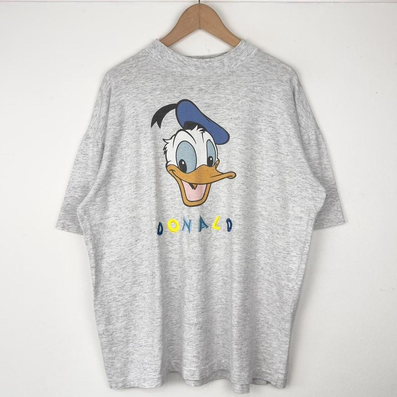 Vintage Donald Duck Embroidered Disney 90s T Shirt (L/XL)