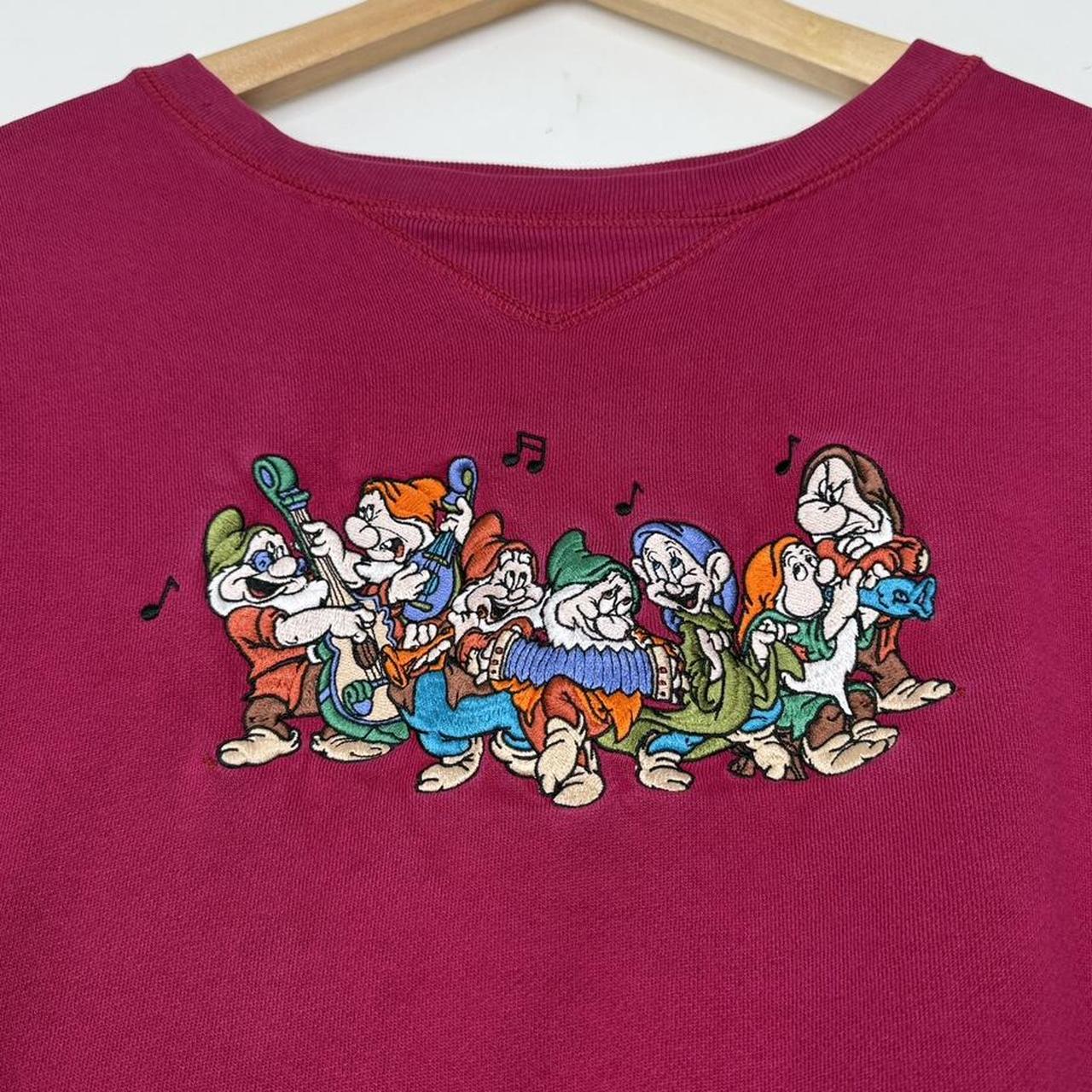 Vintage Seven Dwarfs Musical Band Embroidered Disney 00s Sweatshirt (XXL)