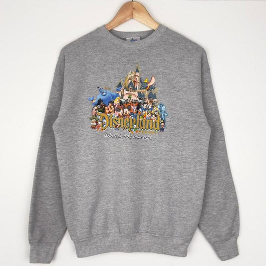 Vintage Disneyland Castle and Characters 00s Sweatshirt (S)