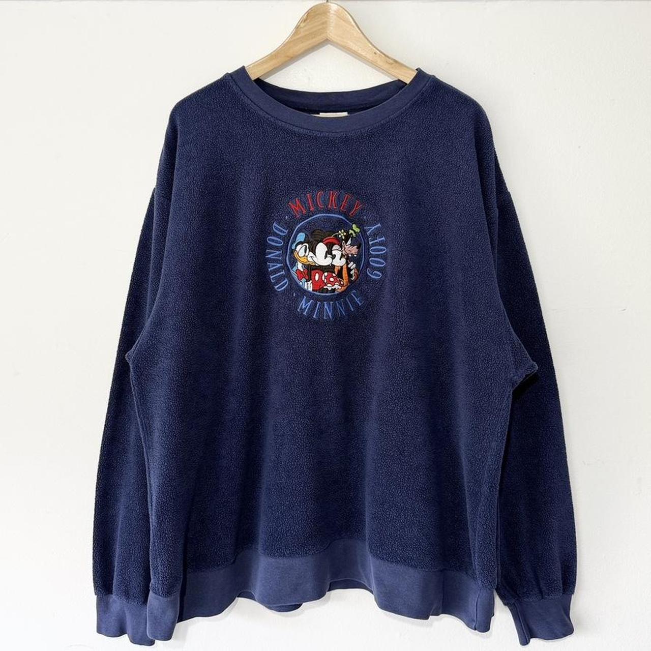 Vintage Mickey & Friends Embroidered Disney Store 00s Fleece Sweatshirt (XL)