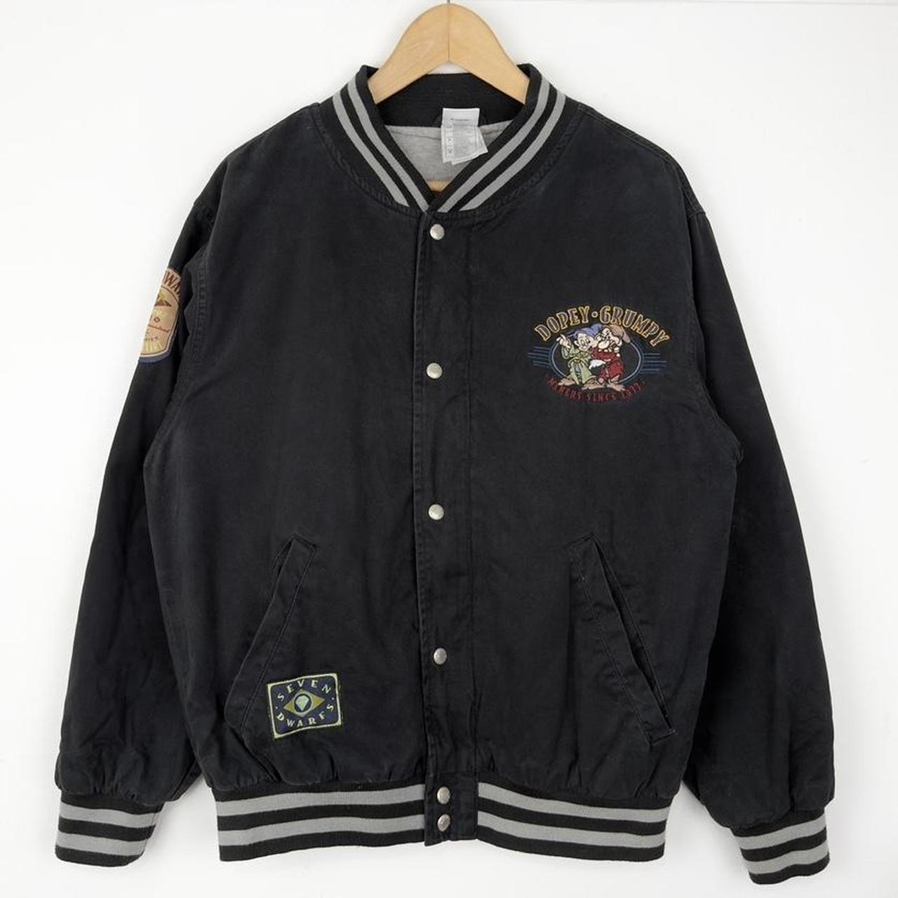 Vintage Snow White's Seven Dwarfs Disney Embroidered 90s Varsity Jacket (S)