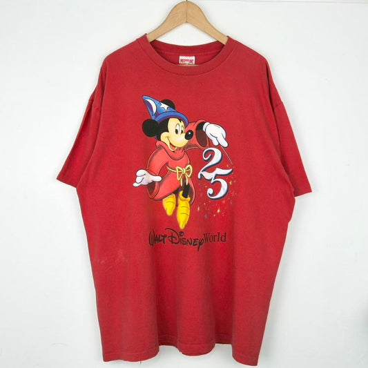 Vintage Walt Disney World 25th Anniversary 90s T Shirt (XXL)