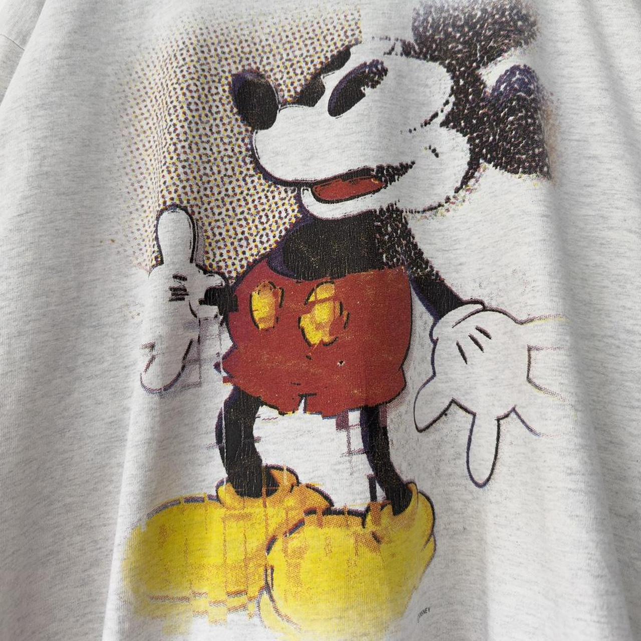 Vintage Mickey Mouse Glitchy 90s T Shirt (XXL)