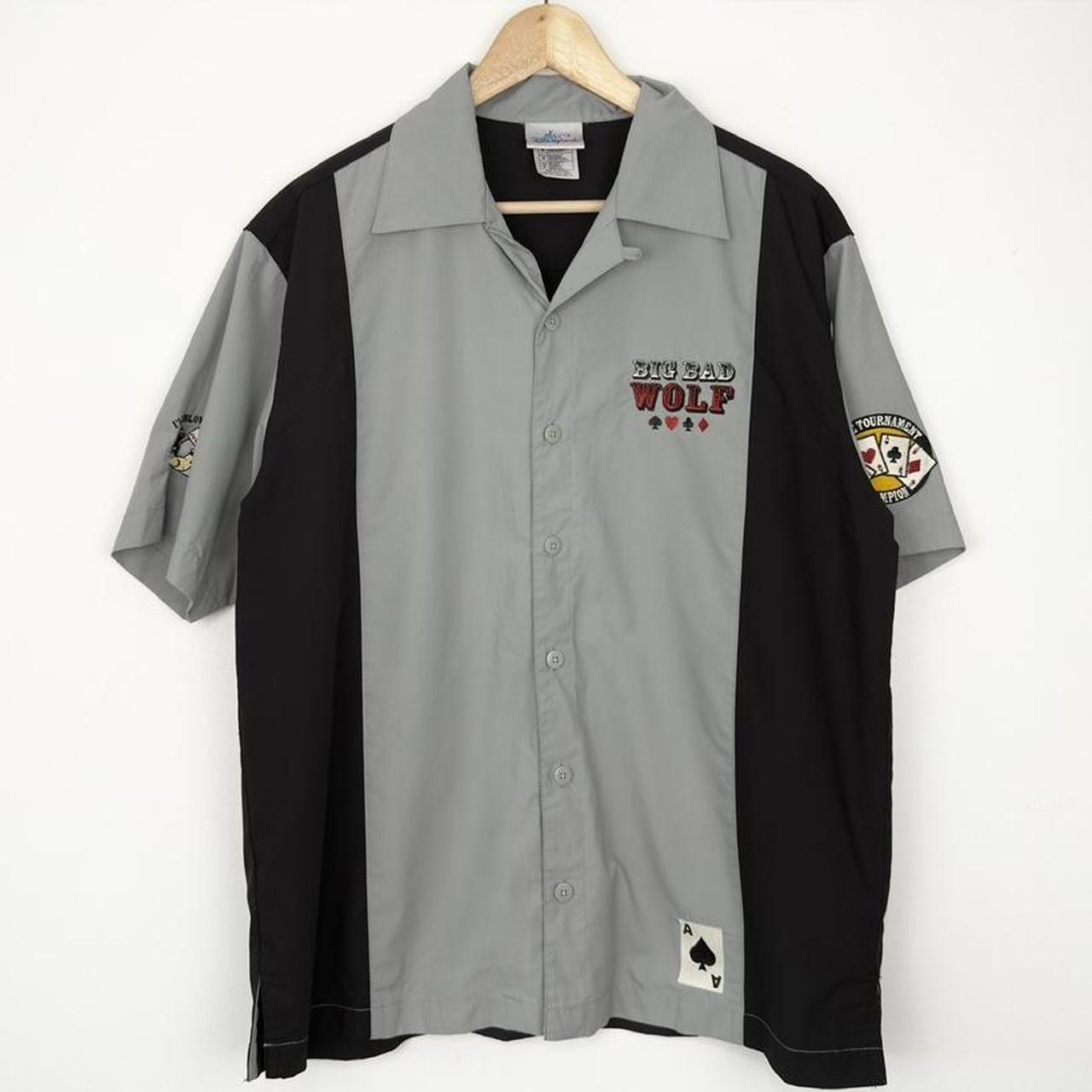 Vintage Disneyland Big Bad Wolf Poker Club 00s Button Up Shirt (M)