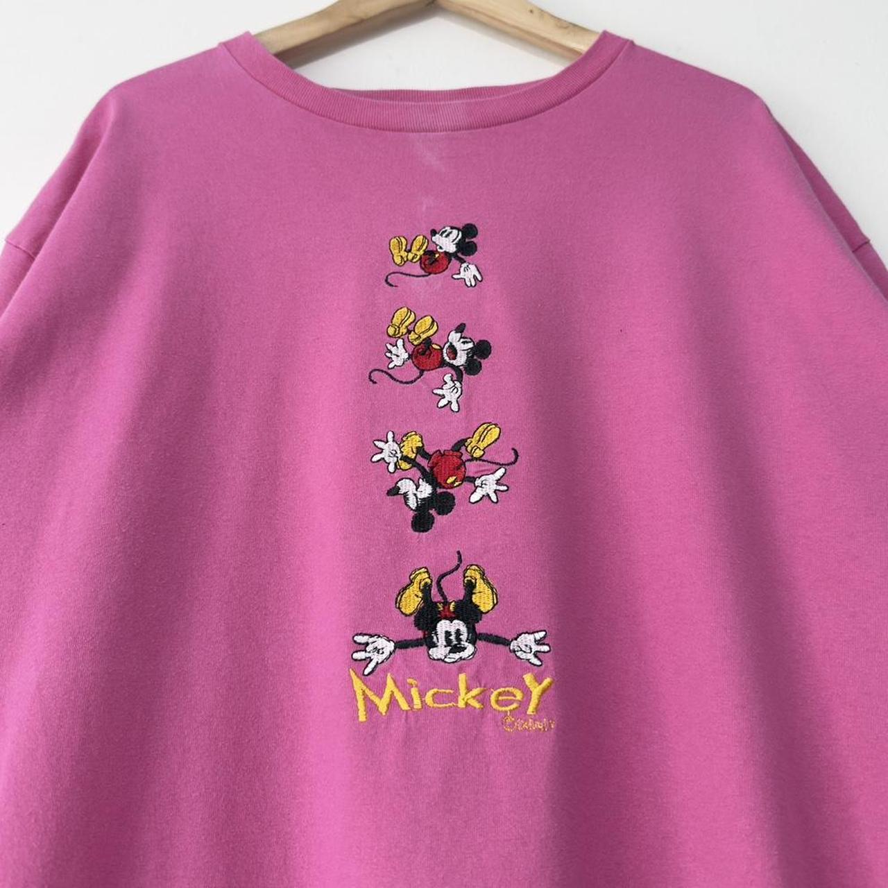 Vintage Mickey Mouse Embroidered 90s T Shirt (XL)