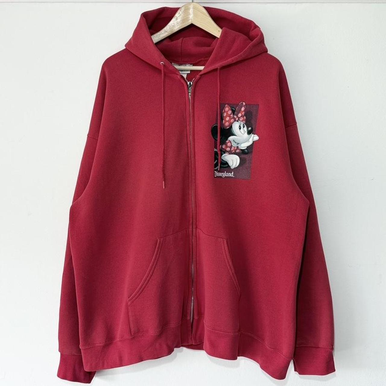 Vintage Disneyland Minnie Mouse 00s Zip Up Hoodie (XXL)