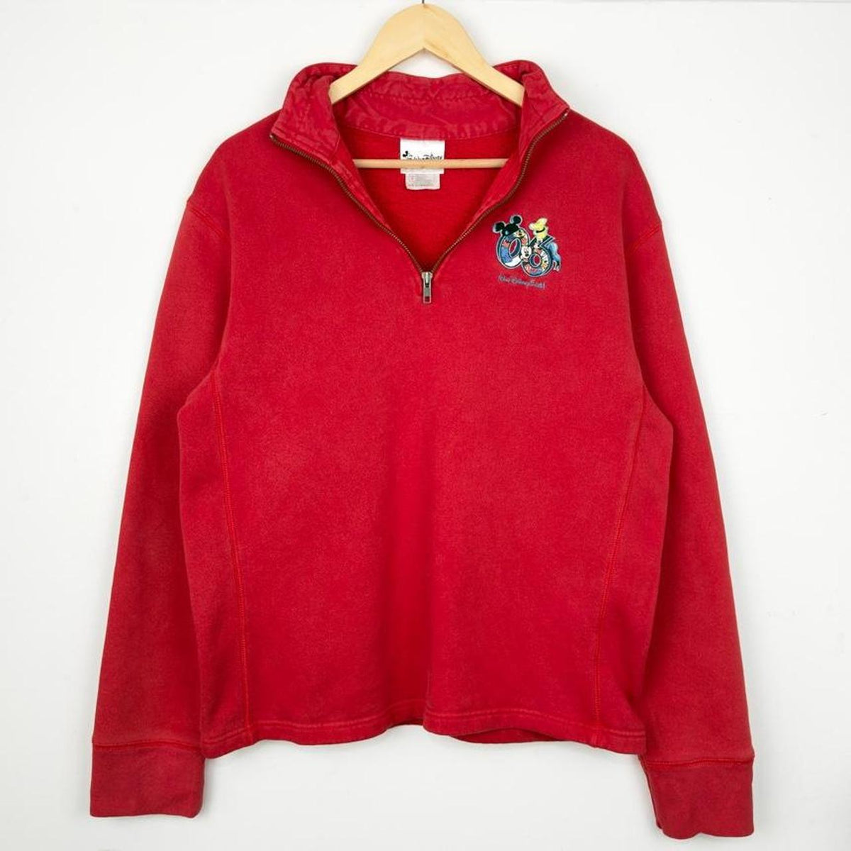 Vintage 2006 Walt Disney World Red Quarter Zip (S)