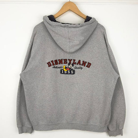 Vintage Disneyland Embroidered Mickey 00s Distressed Hoodie (M)