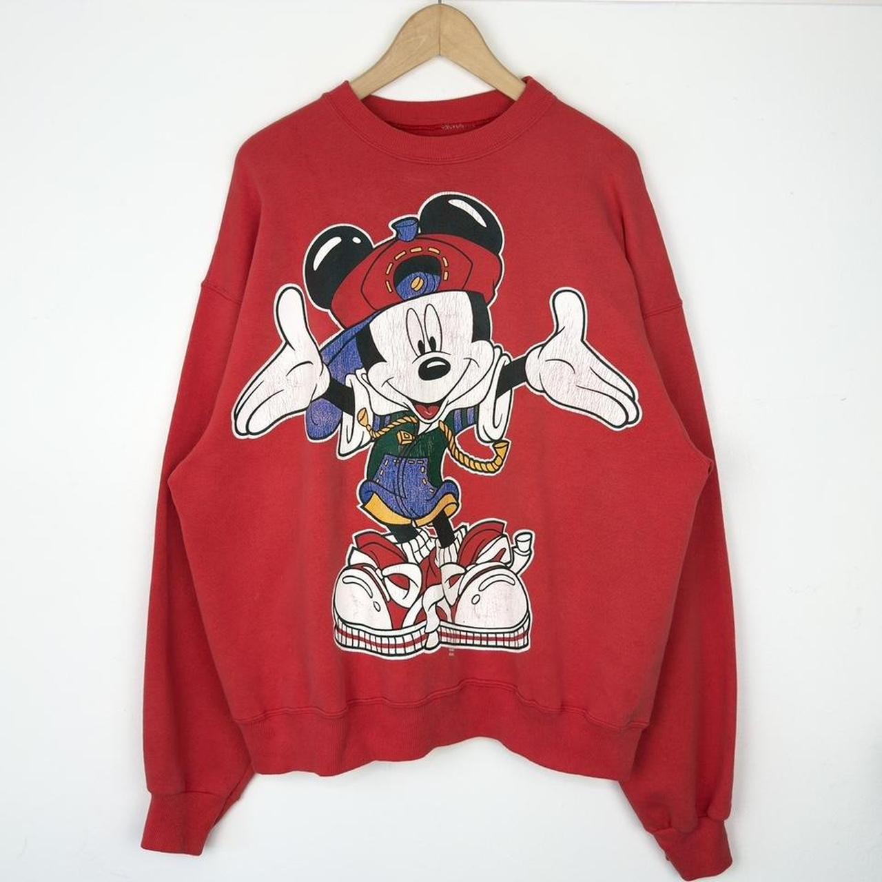 Vintage Mickey Mouse Hip Hop 90s Sweatshirt (XL)