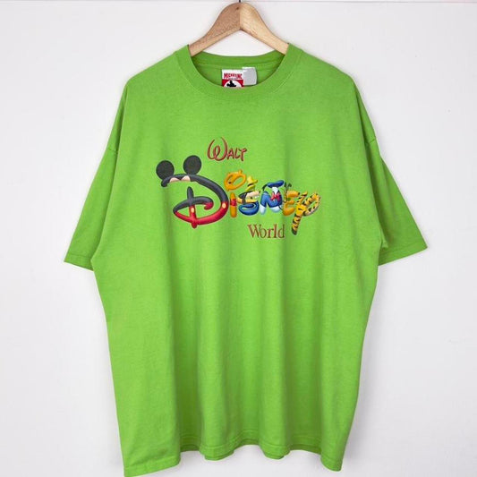 Vintage Walt Disney World Spell Out 90s T Shirt (XL)