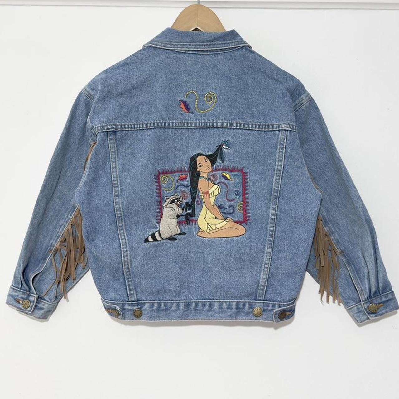 Vintage Disney Pocahontas 90s Denim Jacket (Youth L)