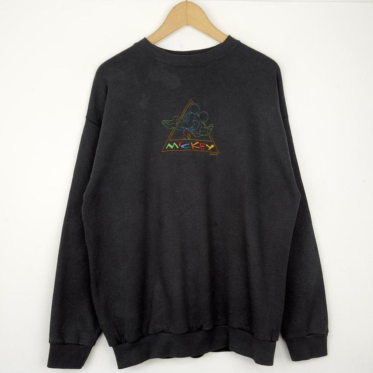 Vintage Mickey Mouse Multicoloured Embroidered 90s Sweatshirt (M/L)