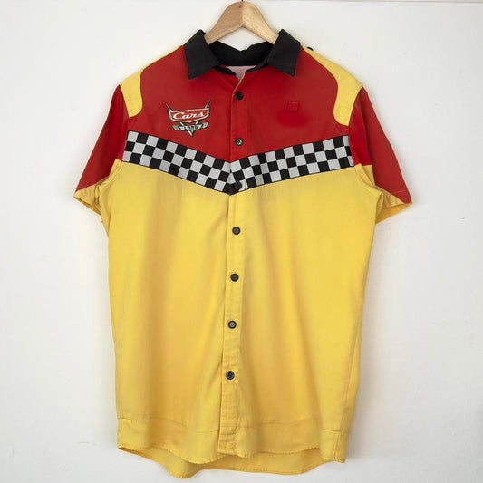 Disneyland Radiator Springs Racers Cars Land Cast Member Button Shirt (Men's L)