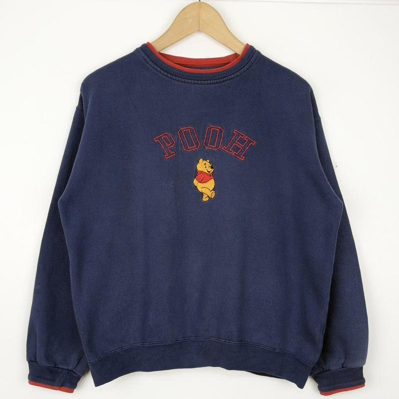 Vintage Winnie the Pooh Embroidered Spell Out 90s Sweatshirt (Petite M)