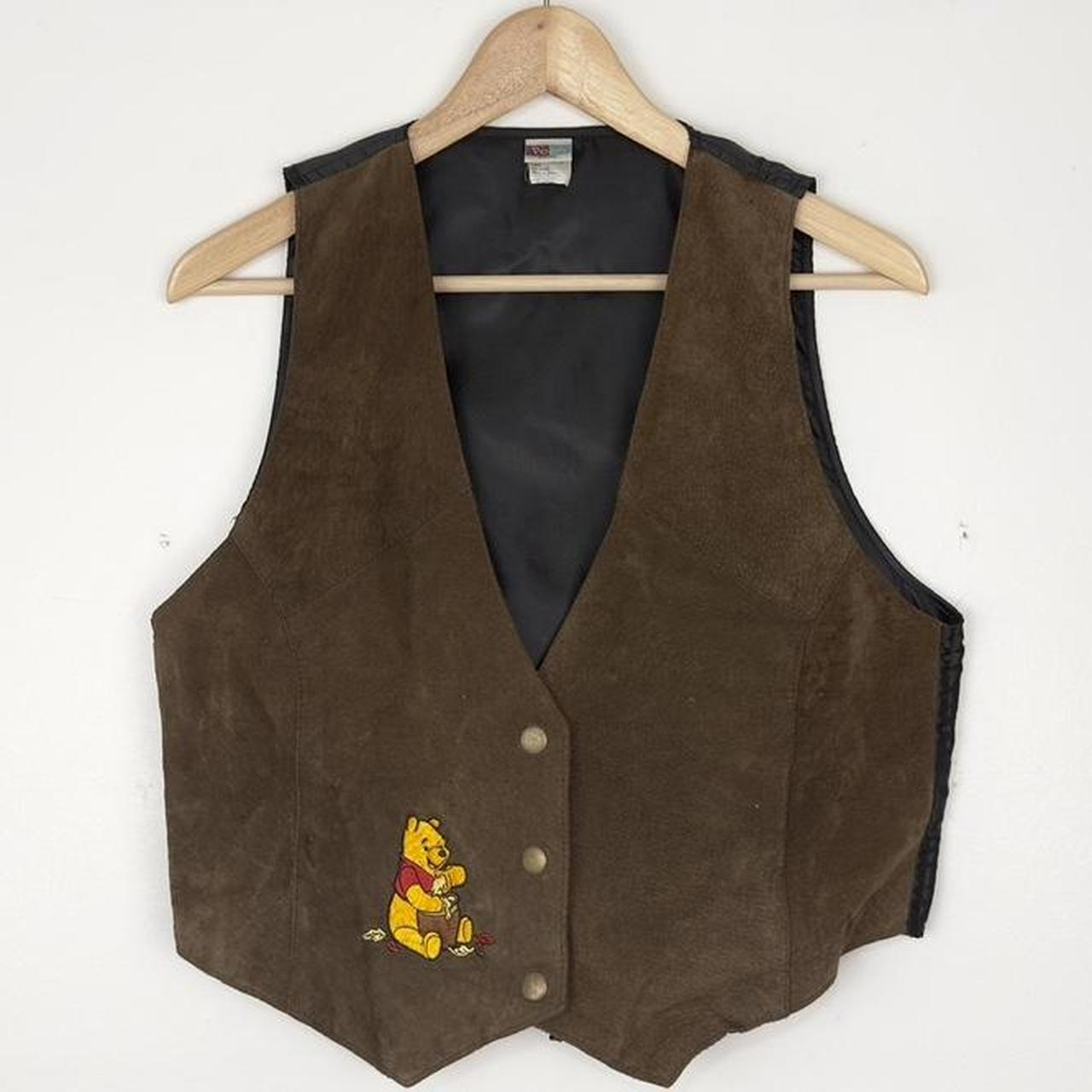 Vintage Winnie the Pooh Suede 90s Vest (S/M)