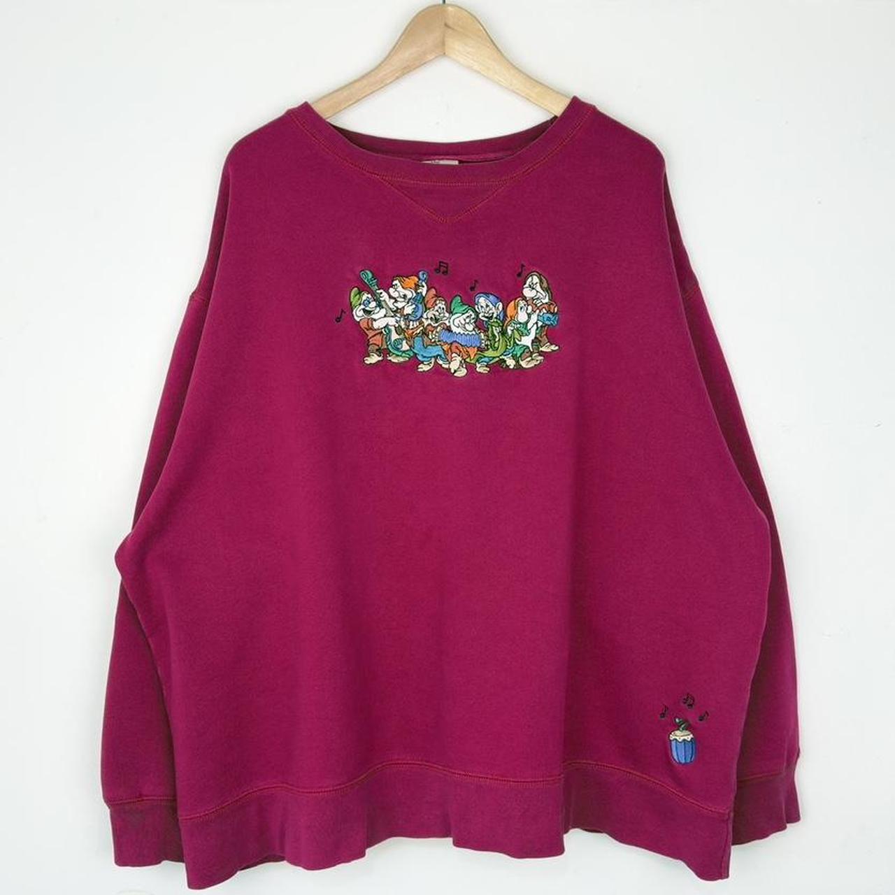 Vintage Seven Dwarfs Musical Band Embroidered Disney 00s Sweatshirt (XXL)