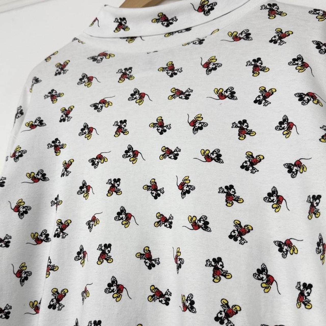 Vintage Mickey Mouse 90s Roll Neck Long Sleeve (M)
