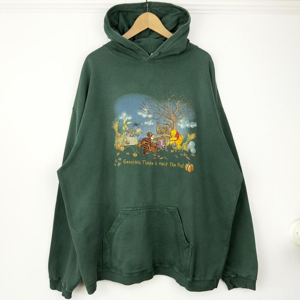 Vintage Winnie the Pooh & Friends Autumnal 90s Hoodie (XXL)