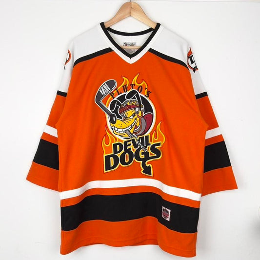 Vintage Pluto's Devil Dogs Walt Disney World 00s Ice Hockey Jersey (M)