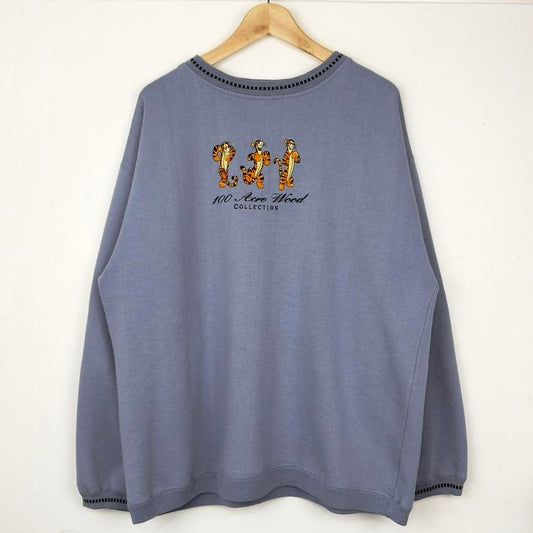 Vintage 90s Tigger 100 Acre Wood Collection Embroidered Sweatshirt (XL)