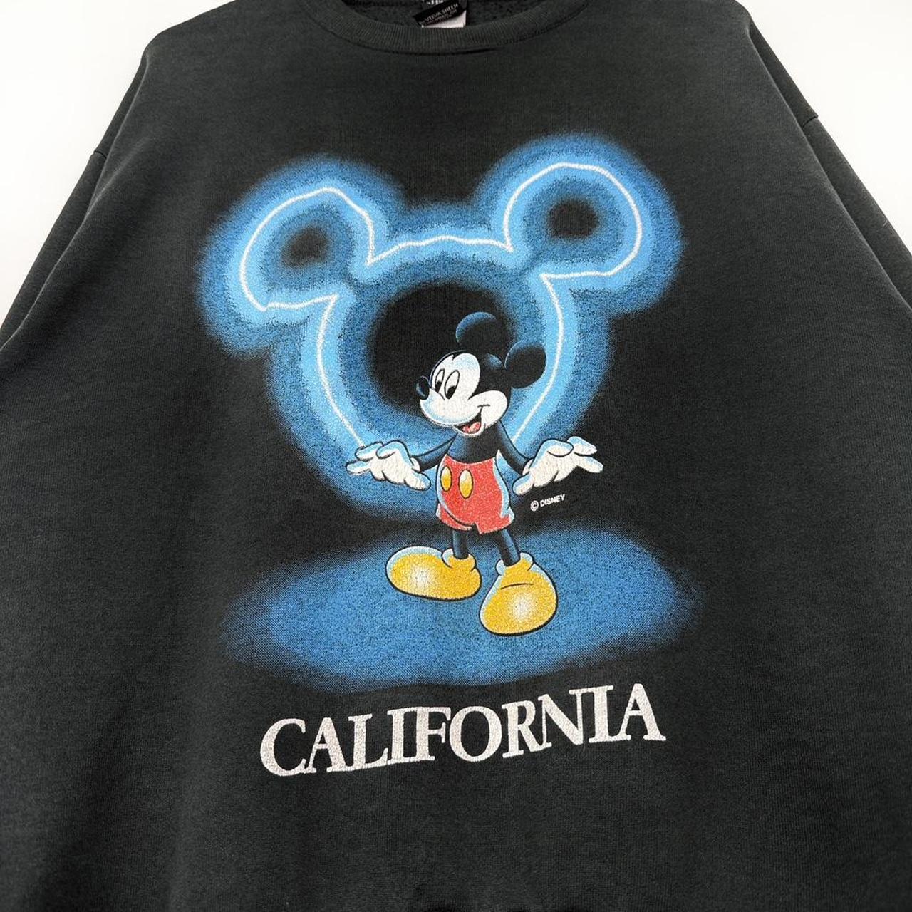 Vintage 90s Mickey Mouse California Black Sweatshirt (M)