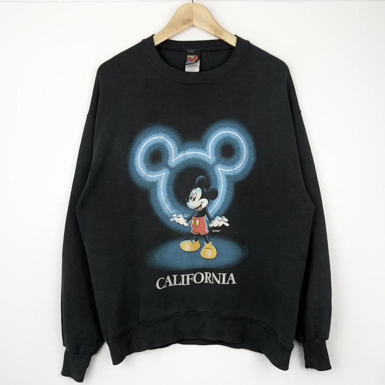 Vintage 90s Mickey Mouse California Black Sweatshirt (M)