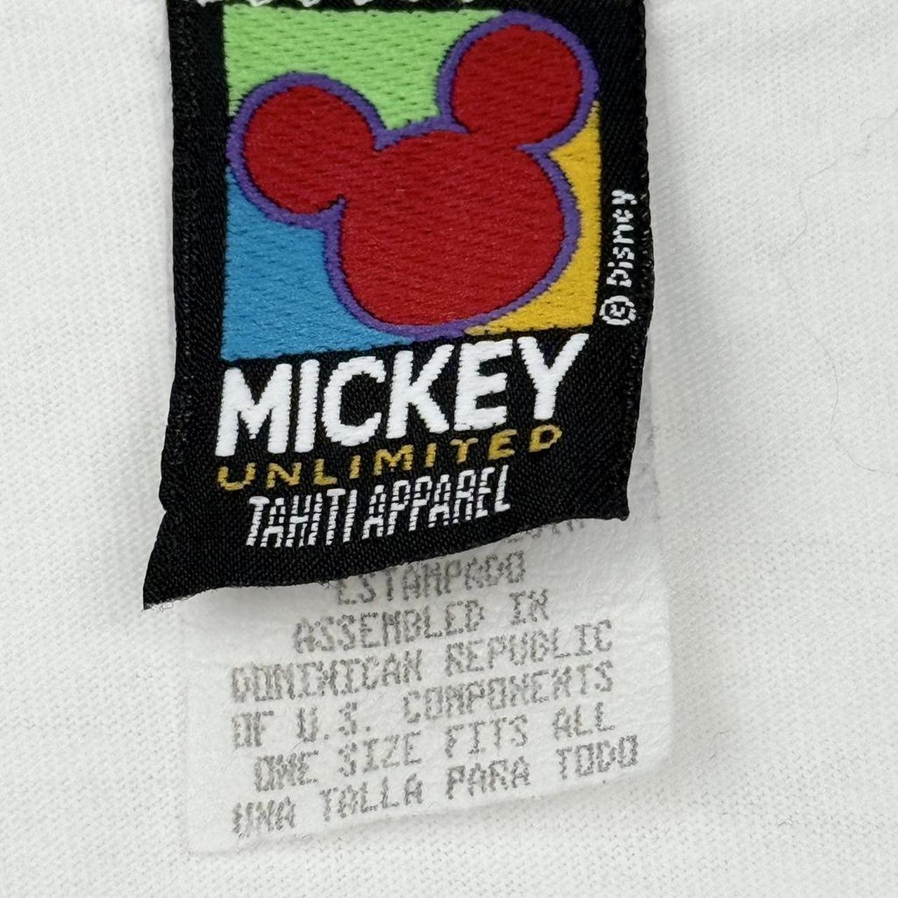 Vintage 90s Mickey Mouse Sunglasses White Tank Top Vest (XL)