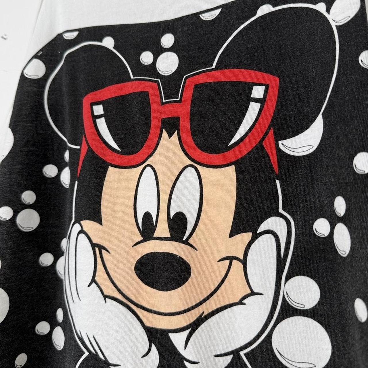 Vintage 90s Mickey Mouse Sunglasses White Tank Top Vest (XL)