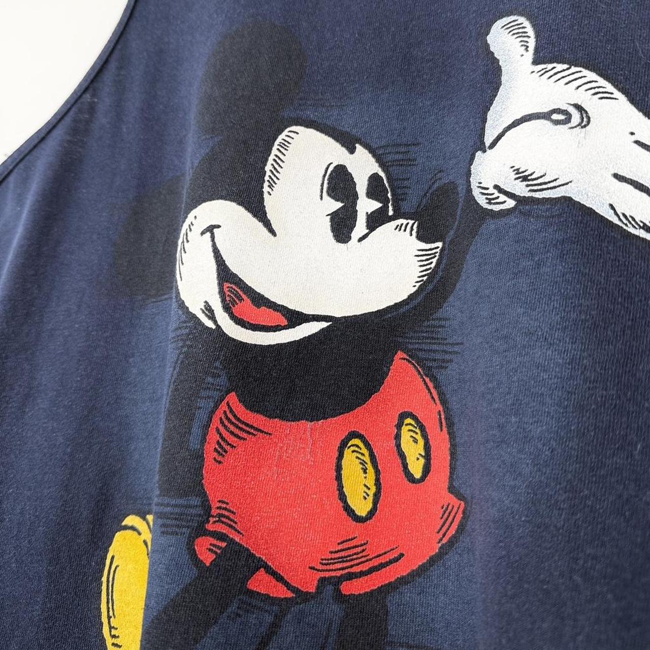Vintage 00s Walt Disney World Mickey Mouse Navy Blue Vest Tank Top (S)