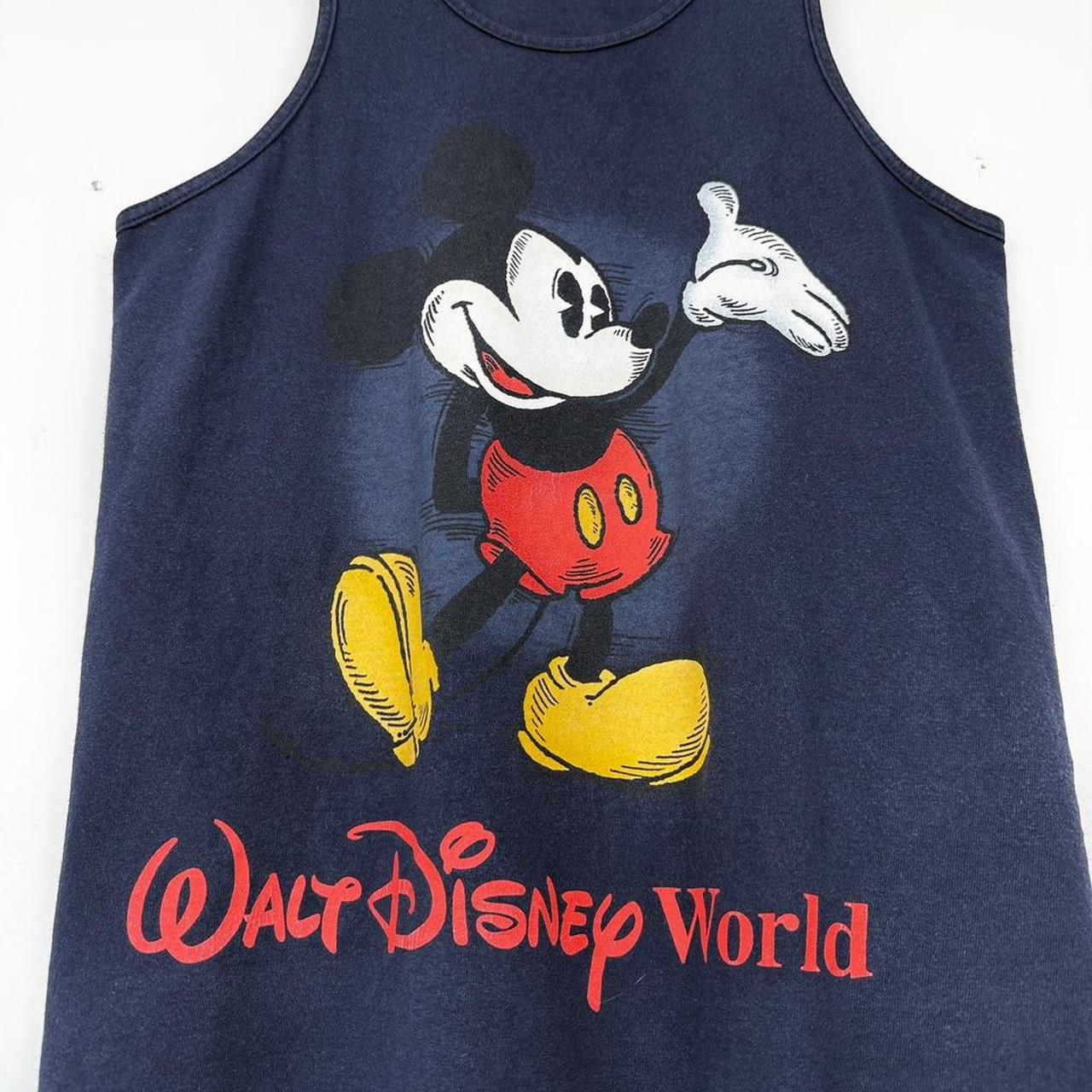 Vintage 00s Walt Disney World Mickey Mouse Navy Blue Vest Tank Top (S)