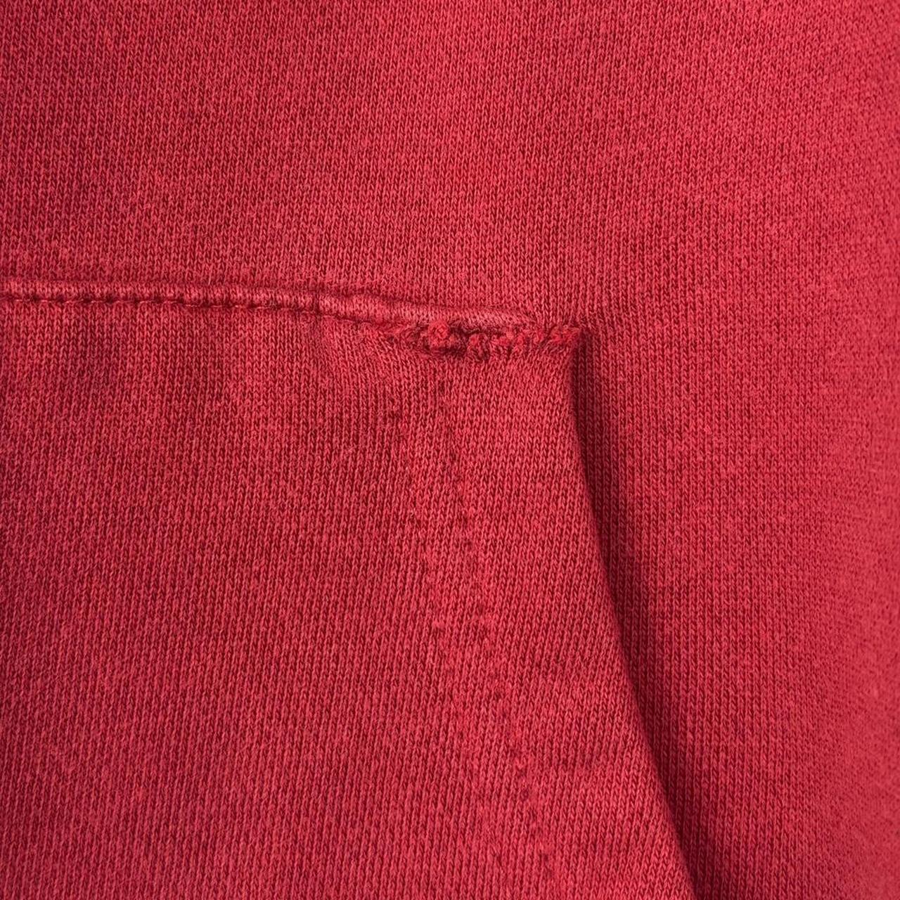 Disneyland Mickey Mouse Embroidered Red 00s Quarter Zip Hoodie (M)