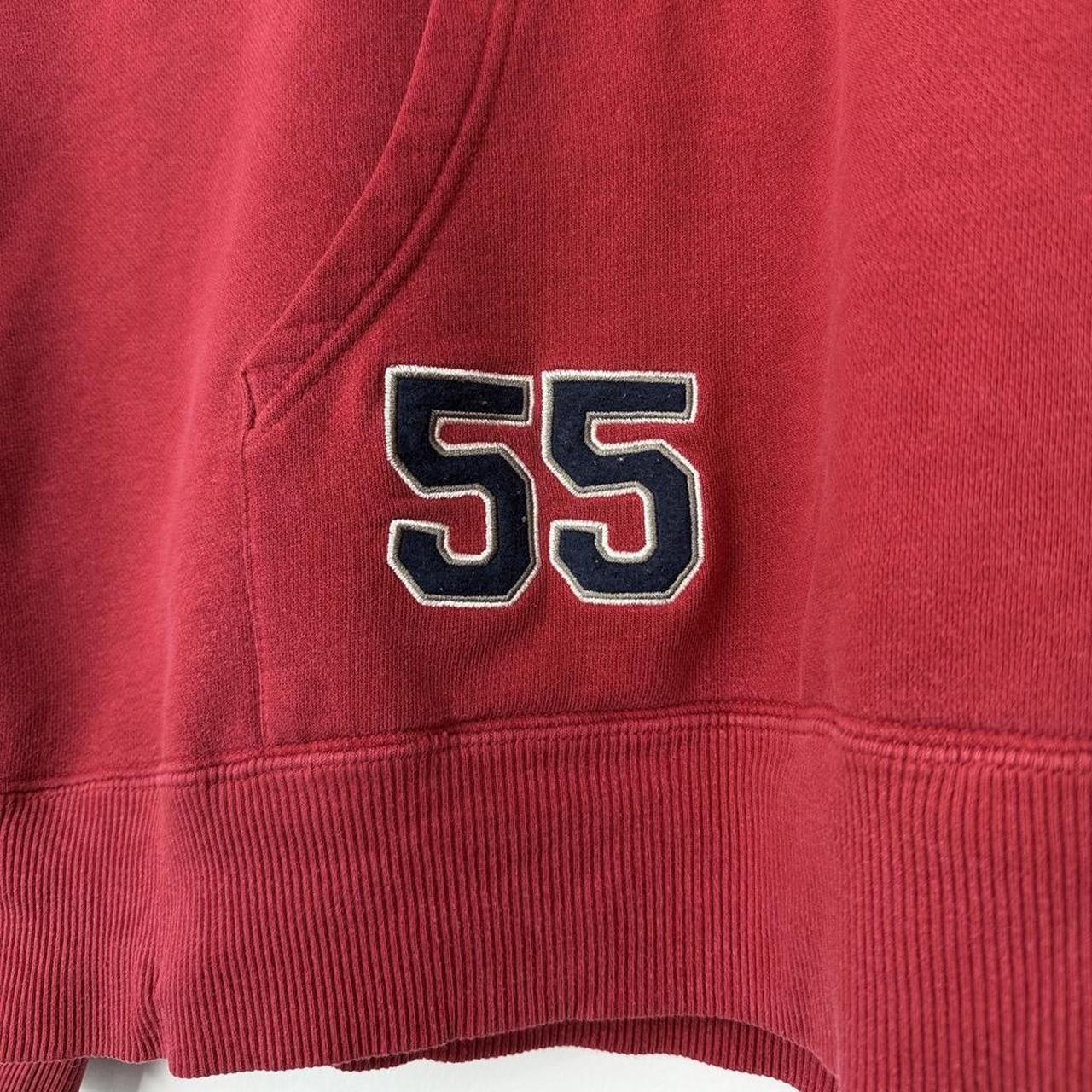 Disneyland Mickey Mouse Embroidered Red 00s Quarter Zip Hoodie (M)