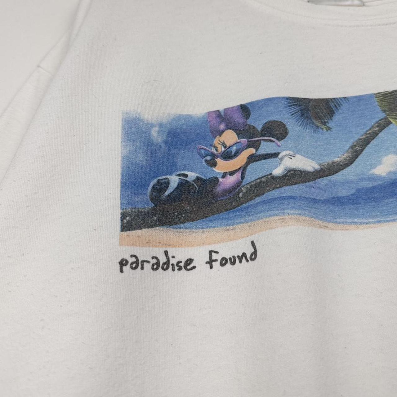 Vintage 00s Minnie Mouse Walt Disney World Paradise Found White T Shirt (XL)