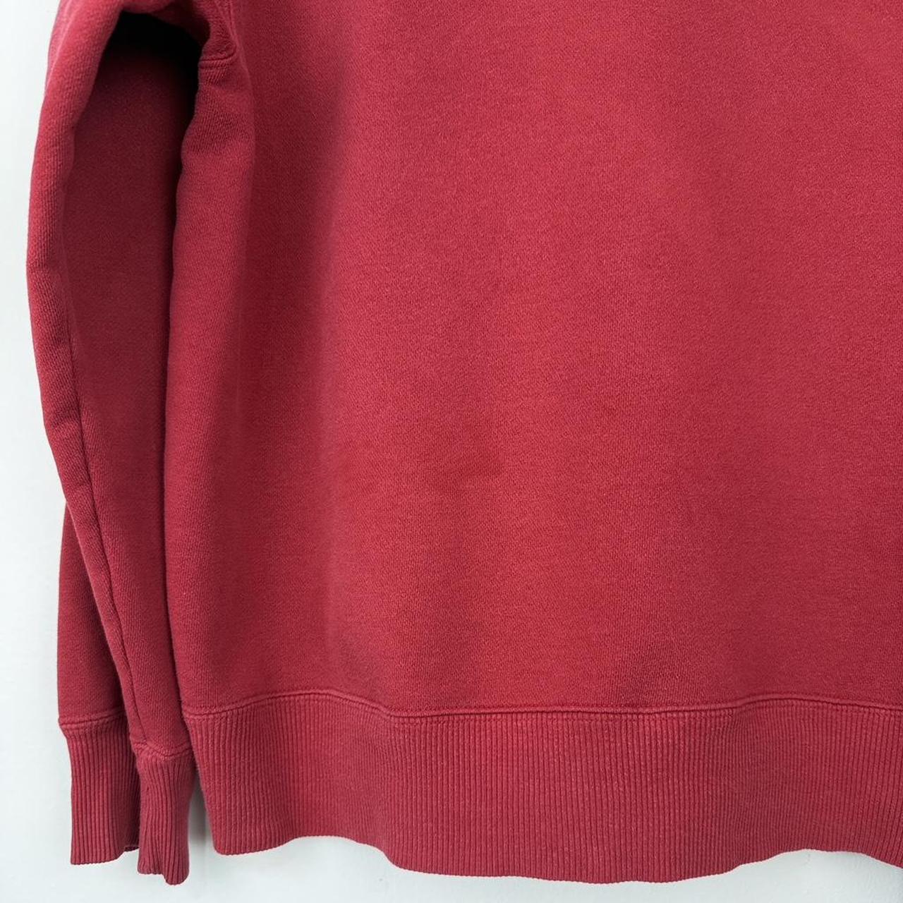 Disneyland Mickey Mouse Embroidered Red 00s Quarter Zip Hoodie (M)