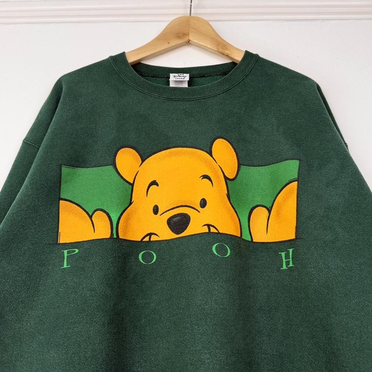 Vintage 90s Winnie the Pooh Peek Disney Store Green Sweatshirt (L)