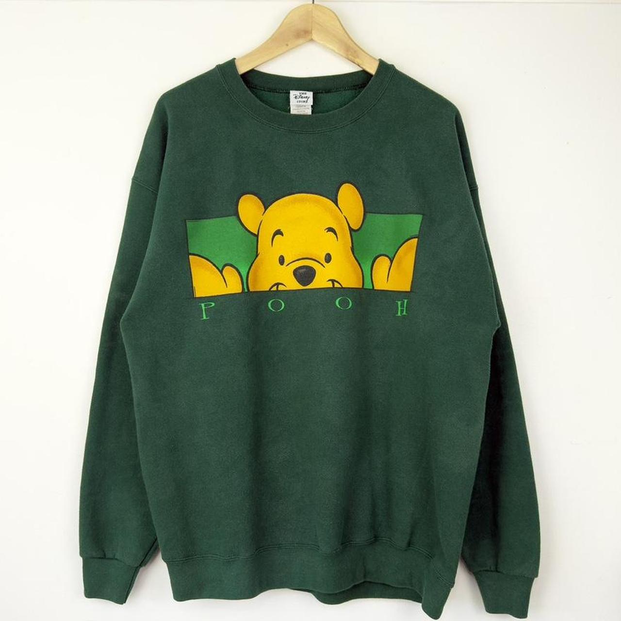 Vintage 90s Winnie the Pooh Peek Disney Store Green Sweatshirt (L)