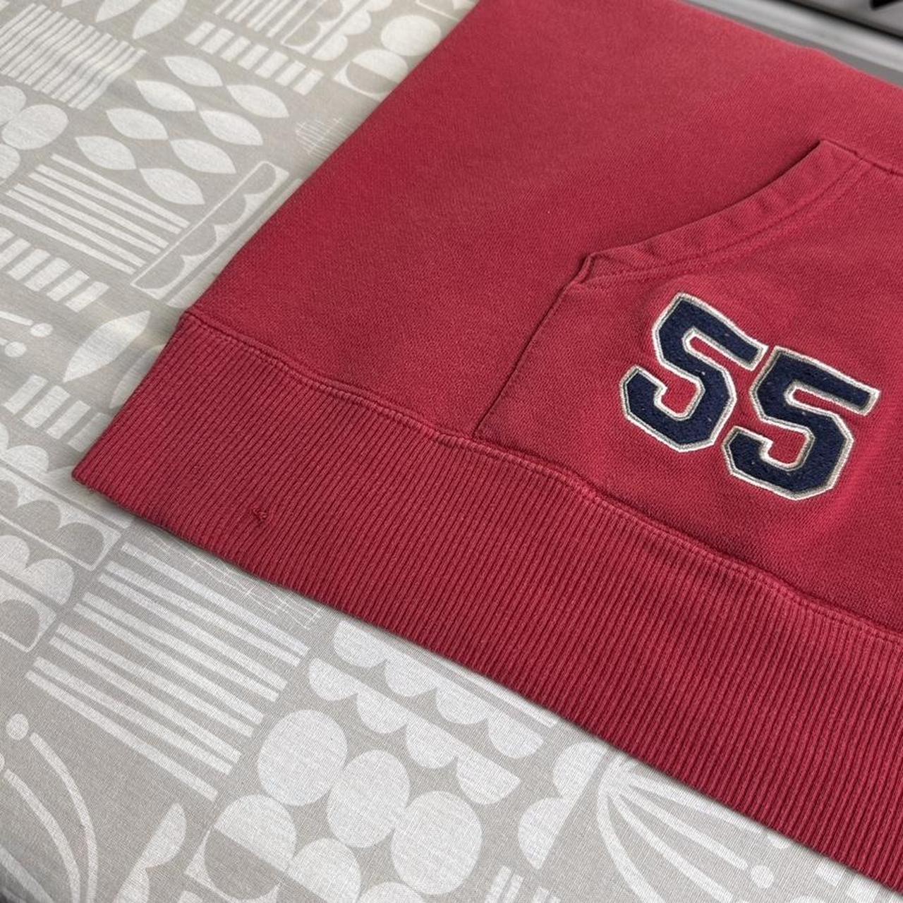 Disneyland Mickey Mouse Embroidered Red 00s Quarter Zip Hoodie (M)