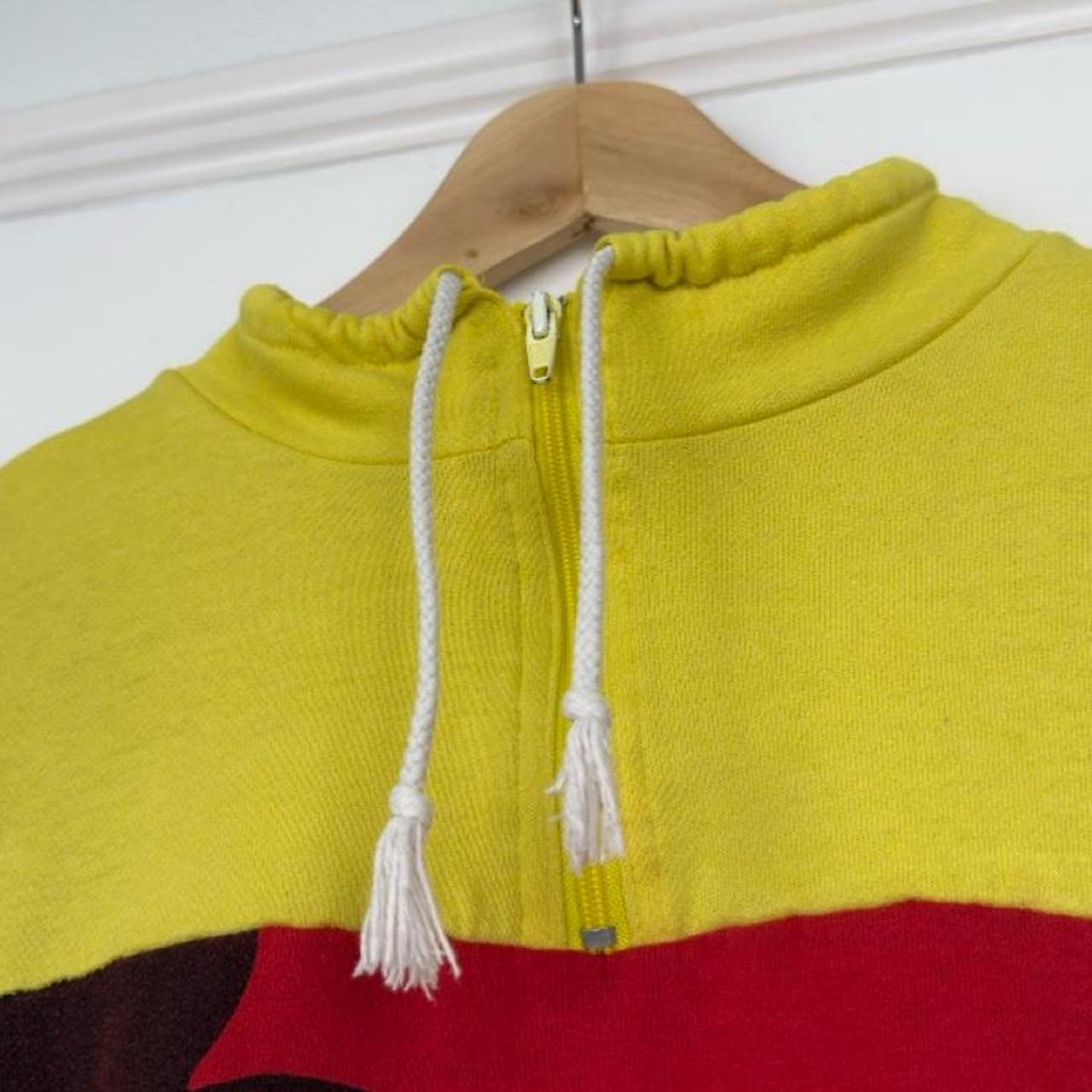 Vintage 90s Mickey Mouse Colour Block Quarter Zip (S/M)