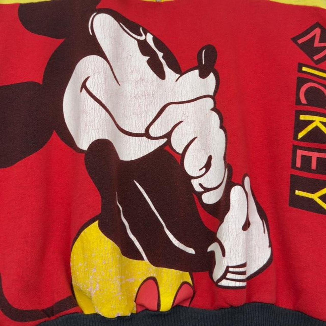 Vintage 90s Mickey Mouse Colour Block Quarter Zip (S/M)