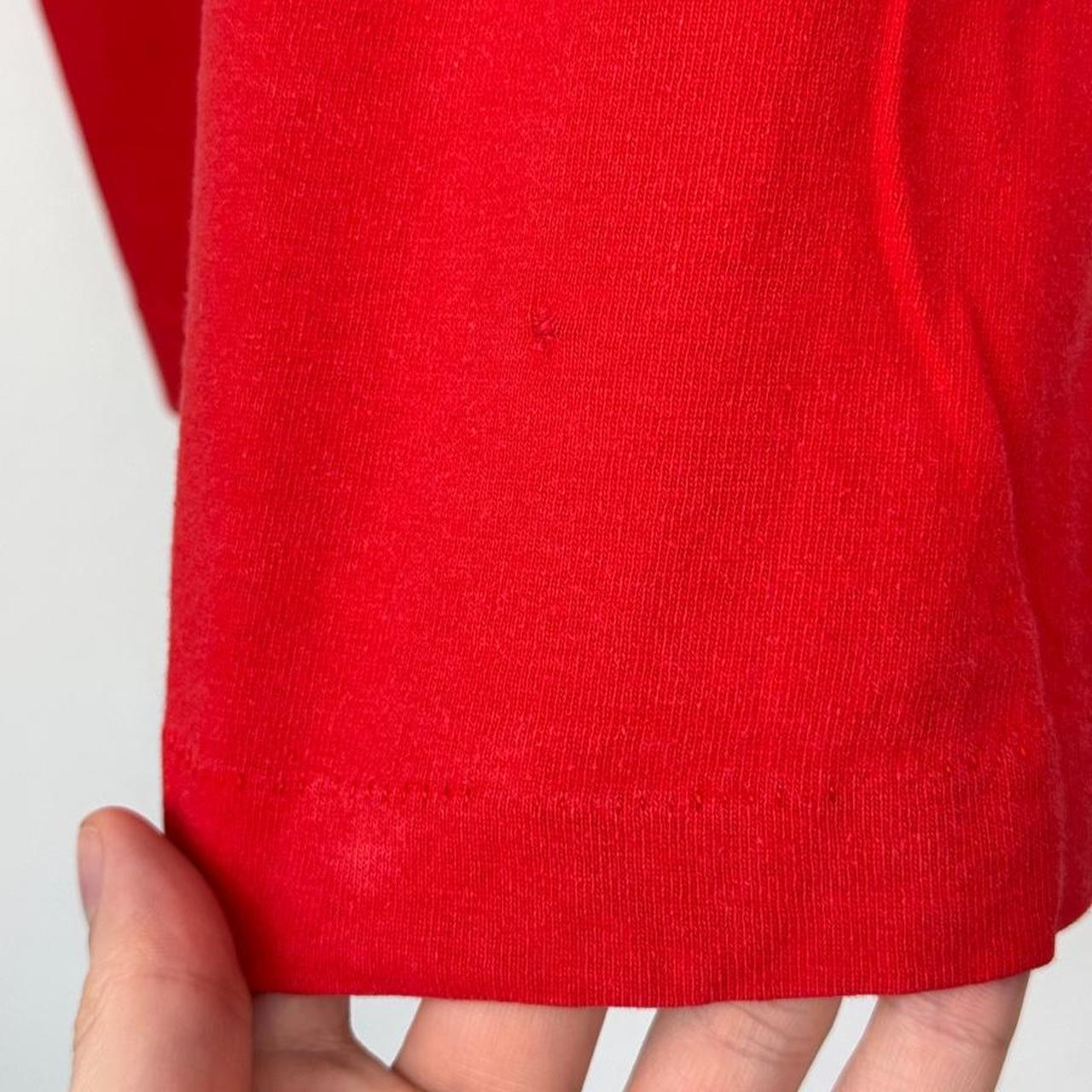 Vintage 90s Mickey Mouse Shadow Red T Shirt (L/XL)
