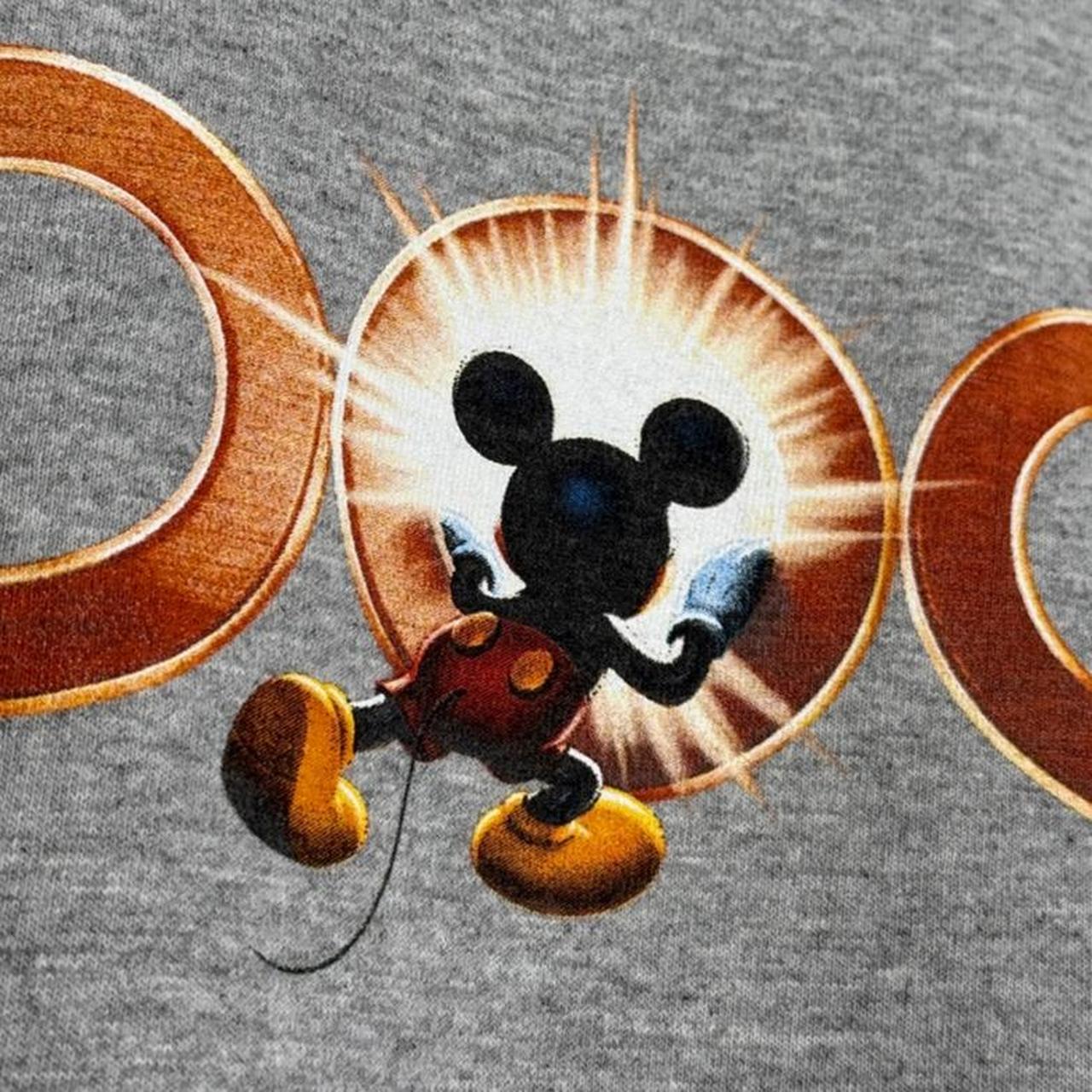 Vintage 2000 Mickey Mouse Millennium Disney Store Grey T Shirt (XL)