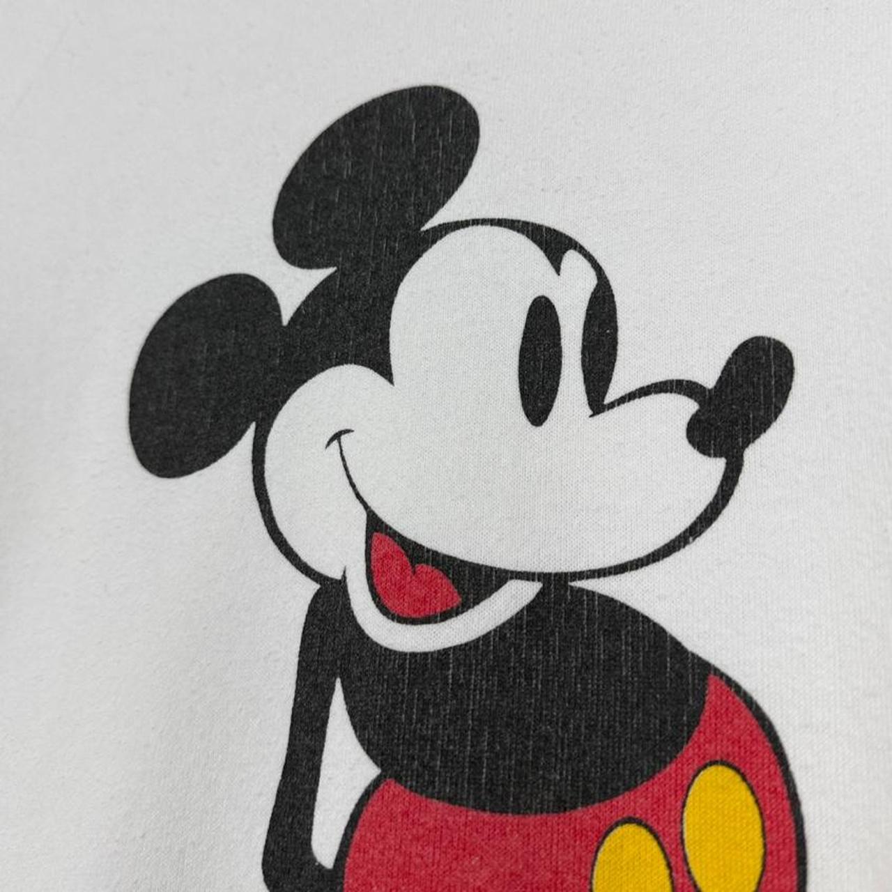 Vintage 90s Mickey Mouse Classic Disney White Sweatshirt (S)