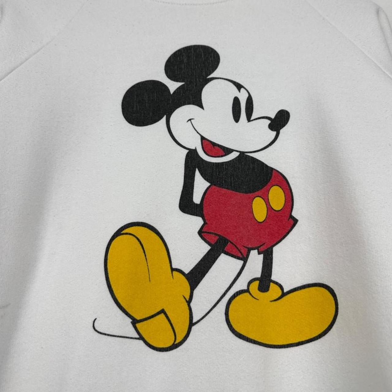 Vintage 90s Mickey Mouse Classic Disney White Sweatshirt (S)