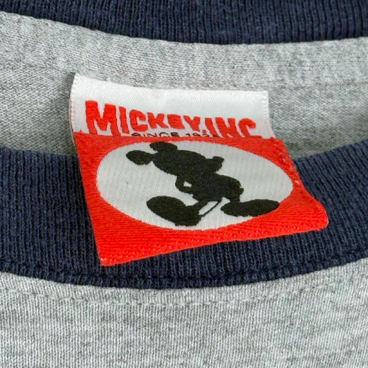 Vintage 90s Mickey Mouse Walt Disney World Ringer T Shirt (L)
