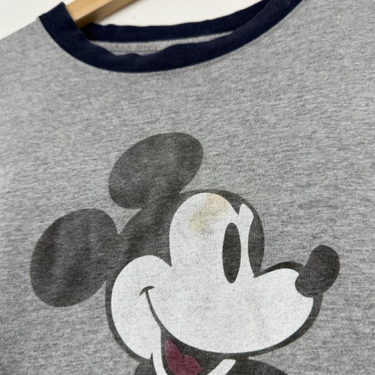 Vintage 90s Mickey Mouse Walt Disney World Ringer T Shirt (L)