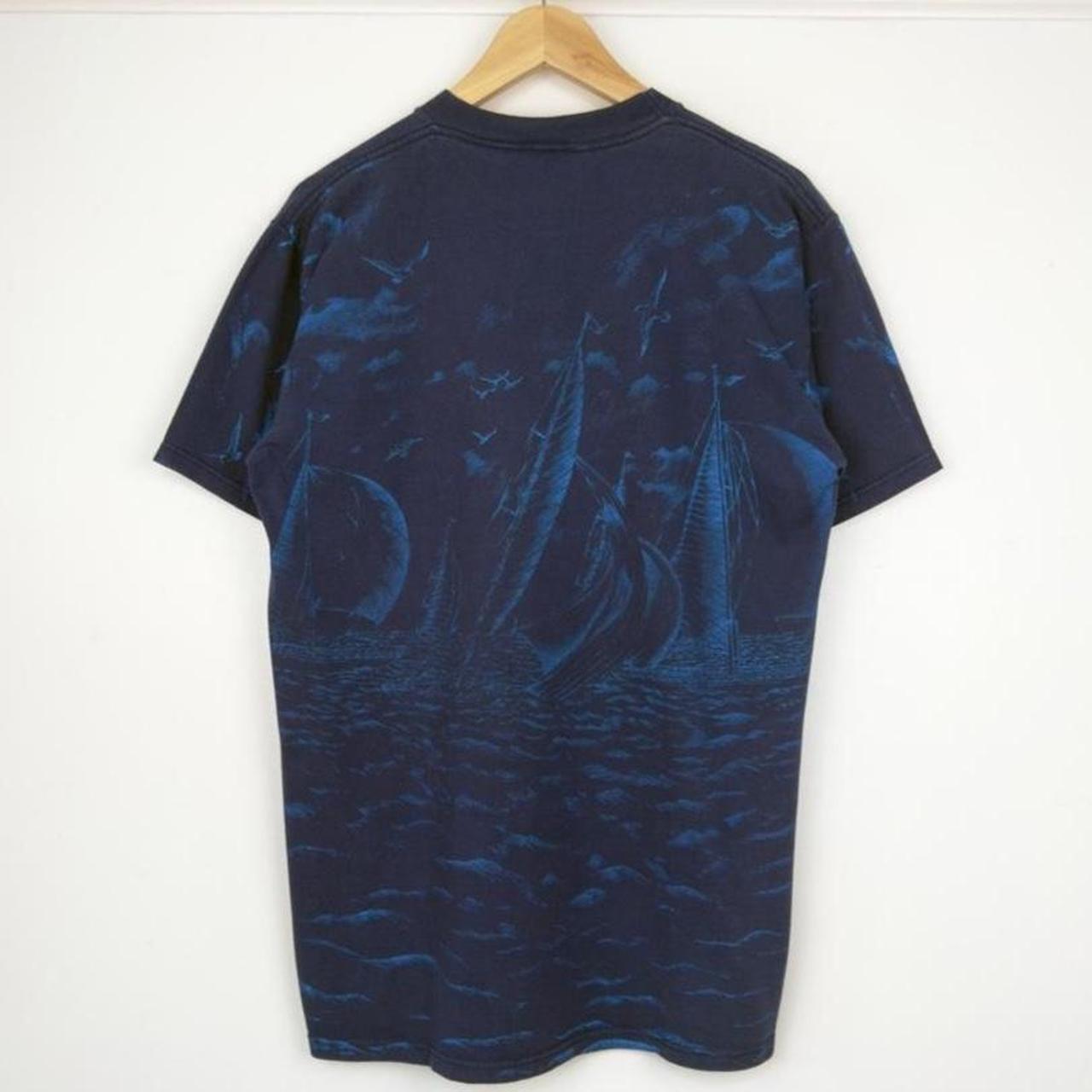 Vintage 90s Mickey & Goofy Sailing Navy Blue T Shirt (L)