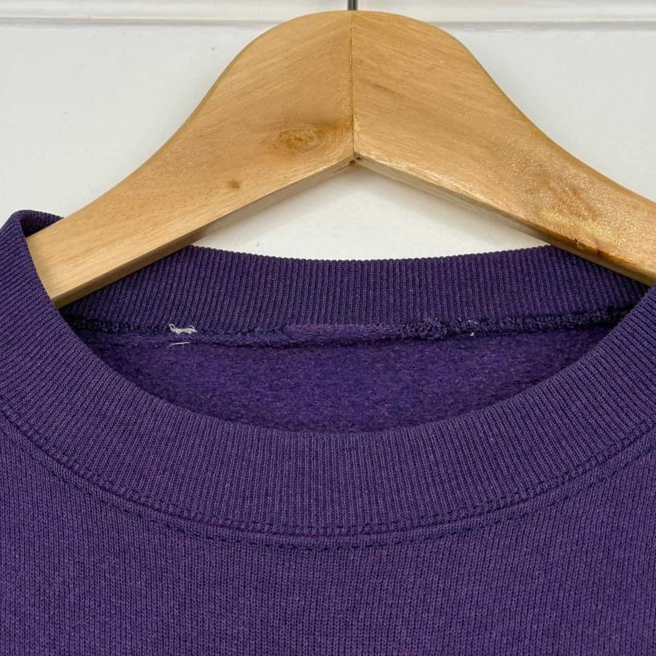 Vintage 90s Classic Mickey Mouse Embroidered Purple Sweatshirt (M)