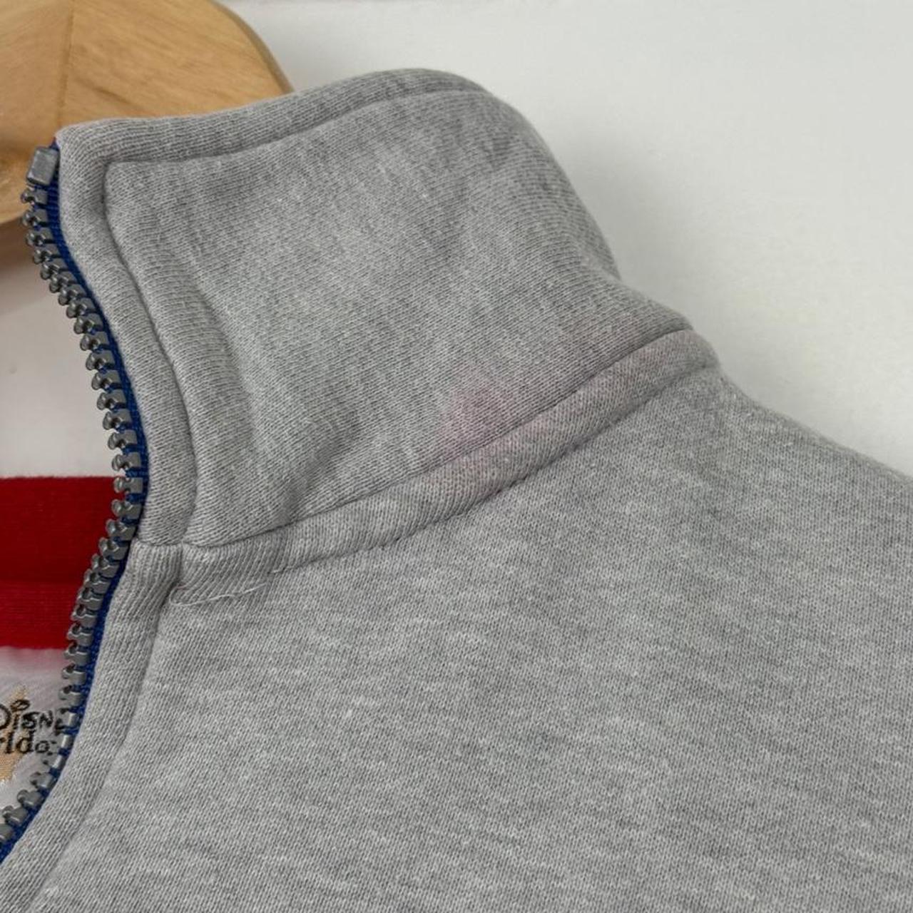 Vintage 00s Walt Disney World Embroidered Grey Quarter Zip (XL)