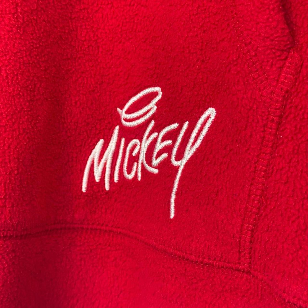 Mickey Mouse Hiding Fleece Red 00s Hoodie (Woman's XL)